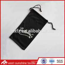 Kundenspezifische Tunnelzug-Sonnenbrille microfiber Tasche, benutzerdefinierte Seide Drawstring Tasche